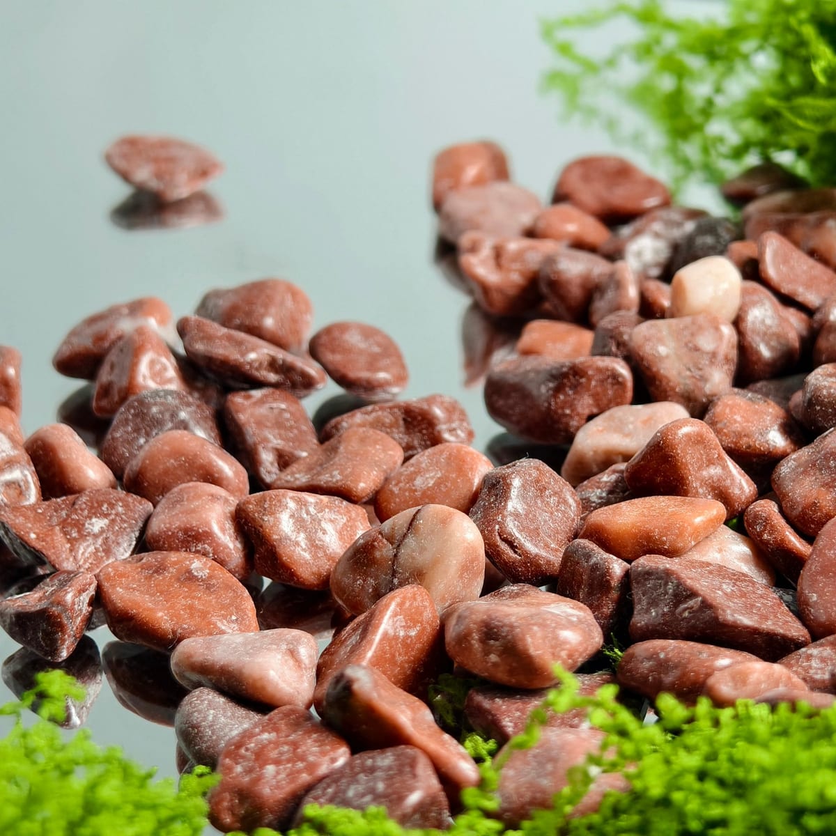 Decorative gravel pile for landscaping supply